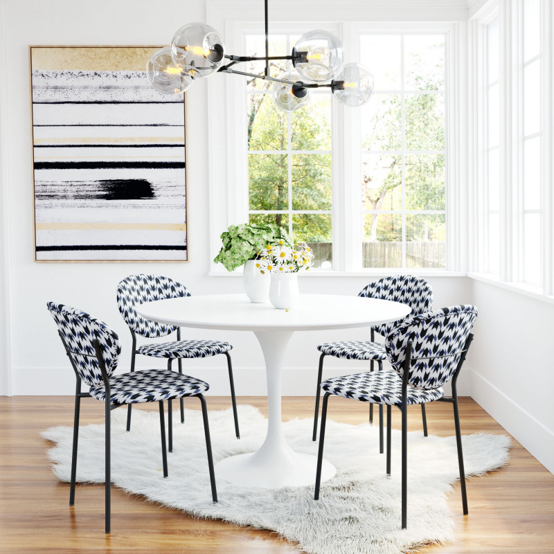 102173 Wilco Dining Table White