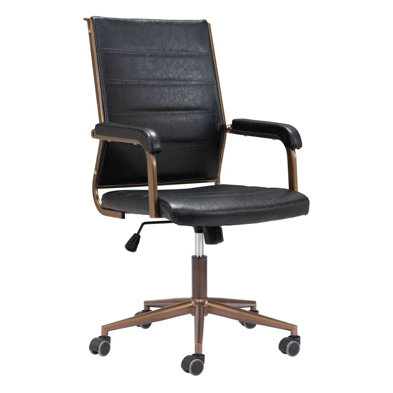 109021 Auction Office Chair Vintage Black