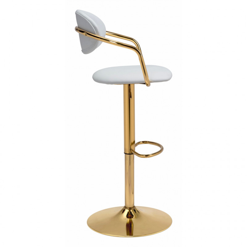 109036 Image2 Gusto Bar Chair White Gold