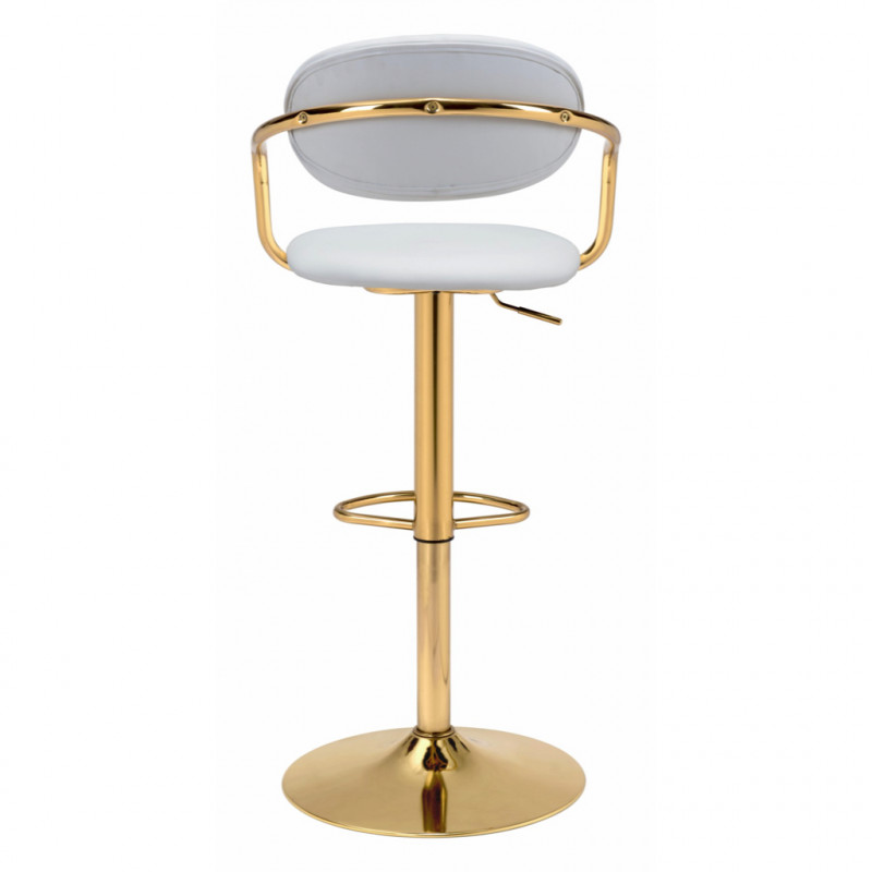 109036 Image4 Gusto Bar Chair White Gold