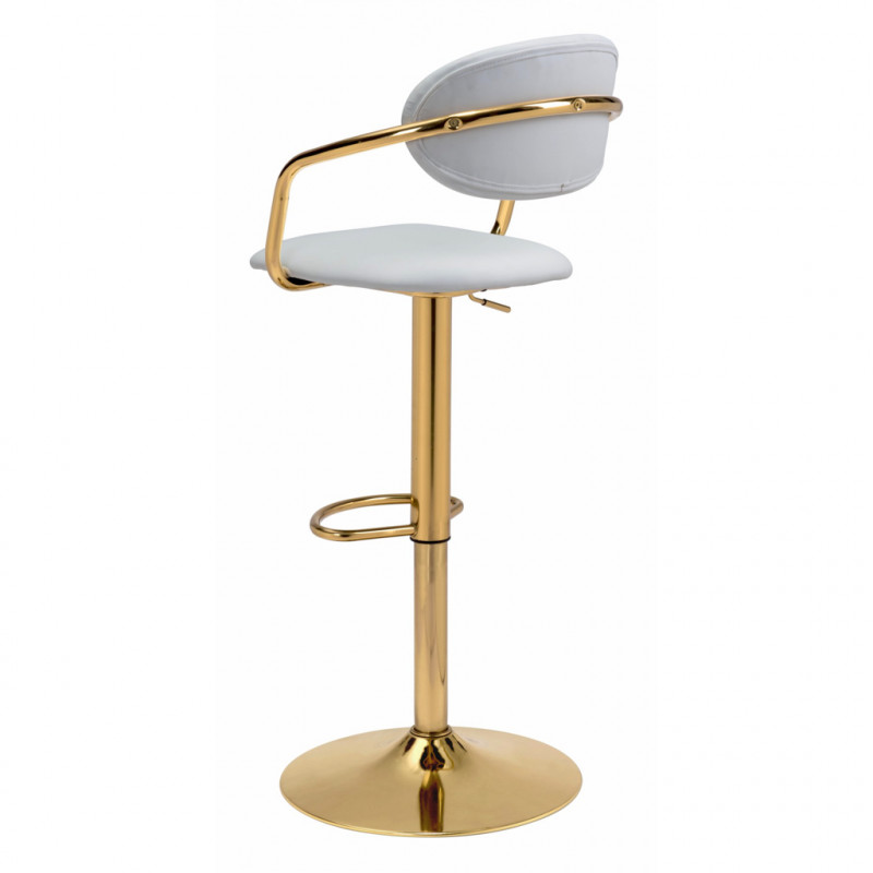 109036 Image5 Gusto Bar Chair White Gold