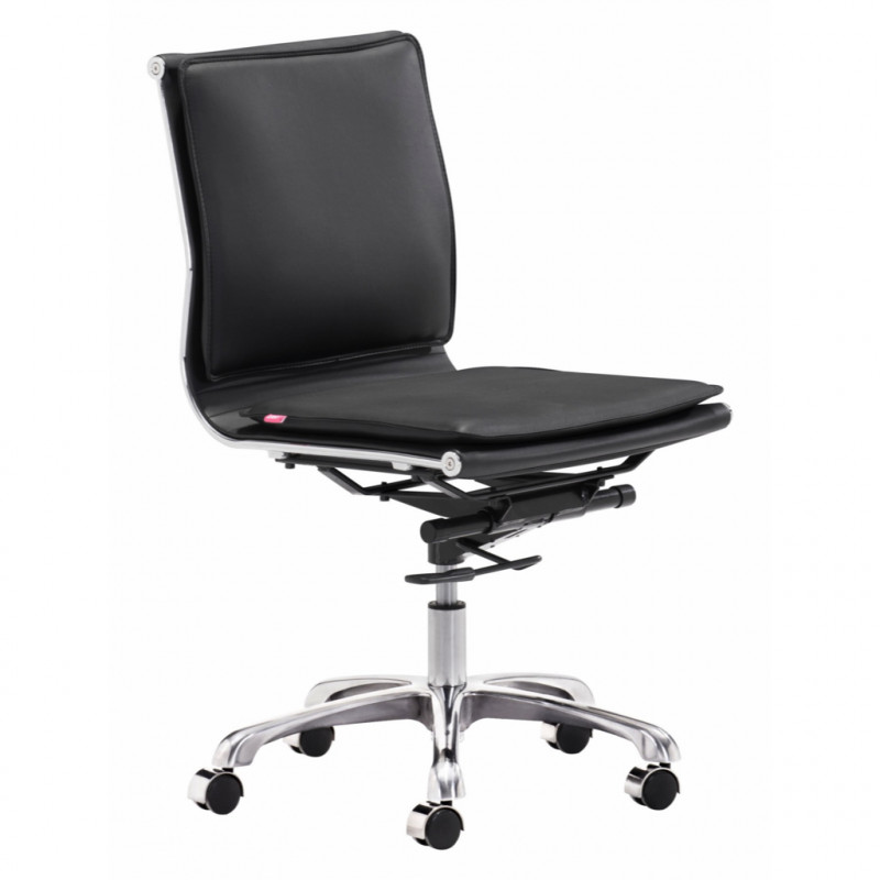 215218 Lider Plus Armless Office Chair Black