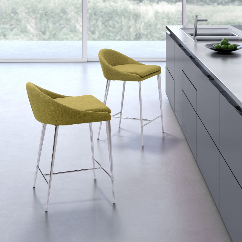 300335 Lifestyle1 Reykjavik Counter Chair Set Of 2 Pea Green