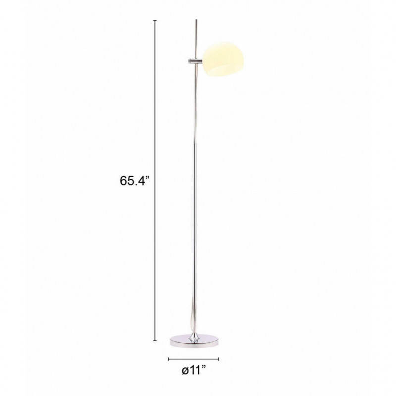 50012 Dimension Astro Floor Lamp Frosted Glass