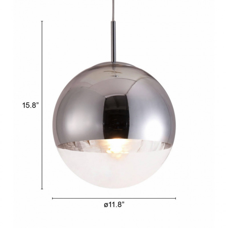 50104 Dimension Kinetic Ceiling Lamp Chrome