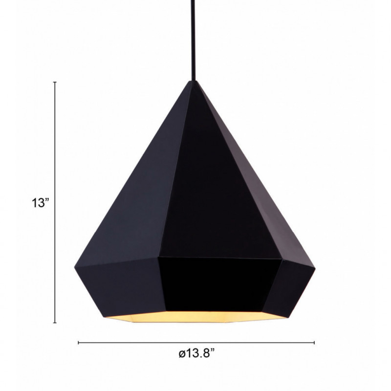 50168 Dimension Forecast Ceiling Lamp Black