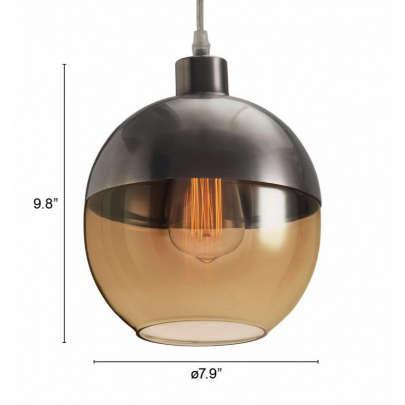 50315 Dimension Trente Ceiling Lamp Satin Amber