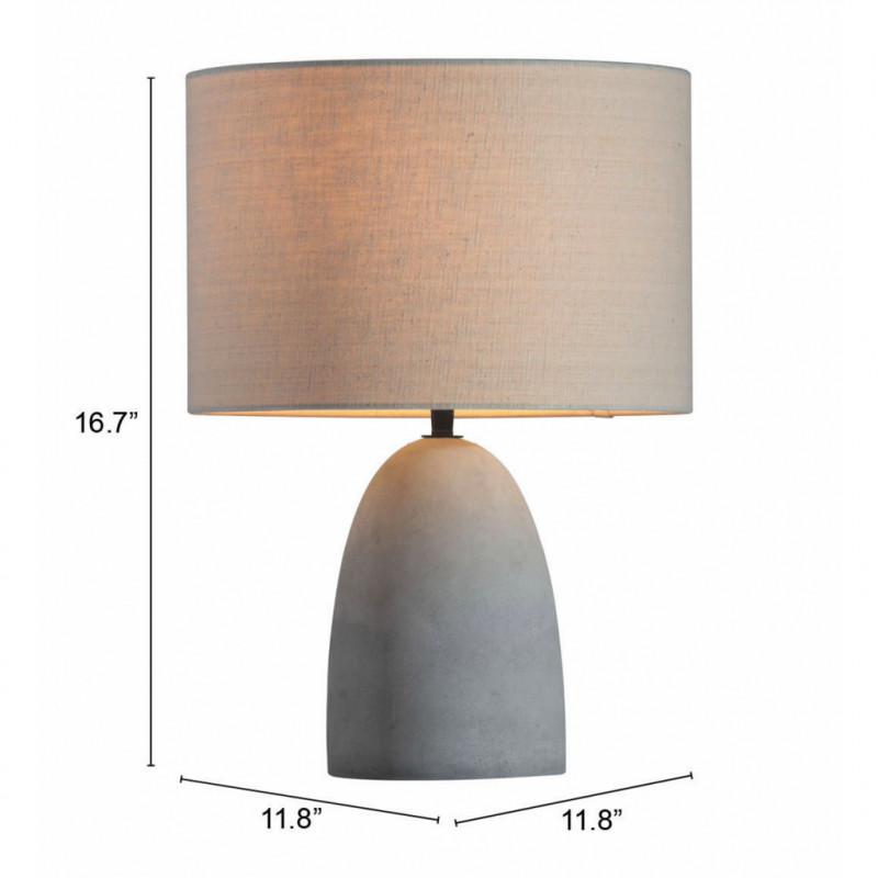 50500 Dimension Vigor Table Lamp Beige Gray