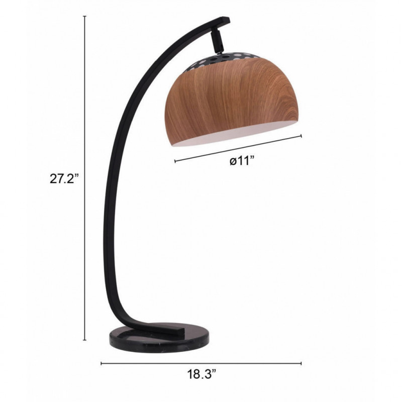 56084 Dimension Brentwood Table Lamp Brown Black