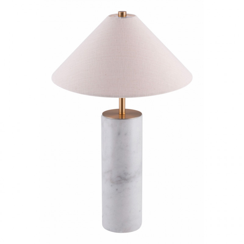 56100 Ciara Table Lamp Beige & White