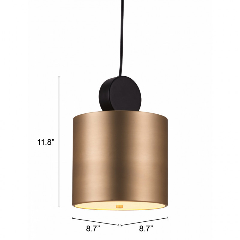 56107 Dimension Myson Ceiling Lamp Gold