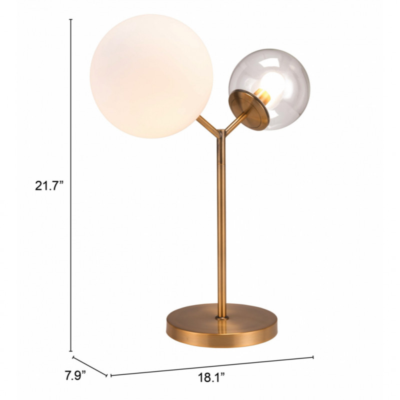 56115 Dimension Constance Table Lamp Gold
