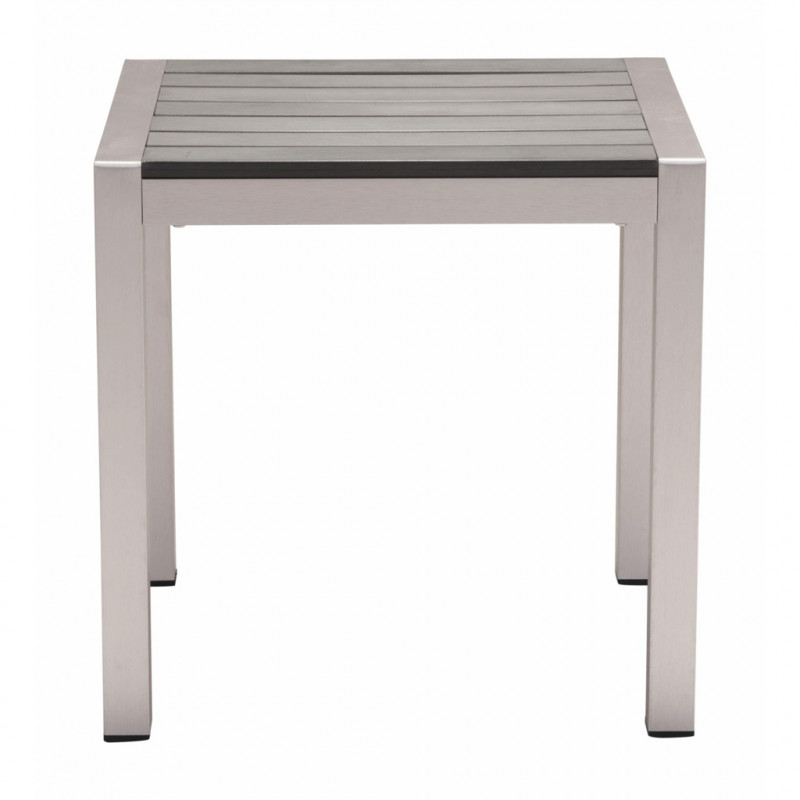 703838 Image3 Cosmopolitan Side Table Brushed Aluminum