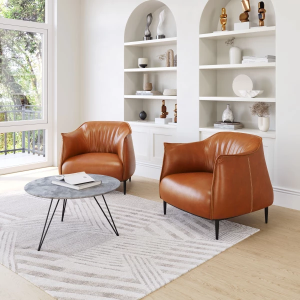 98086 Julian Occasional Chair Coffee Lifestyle 2