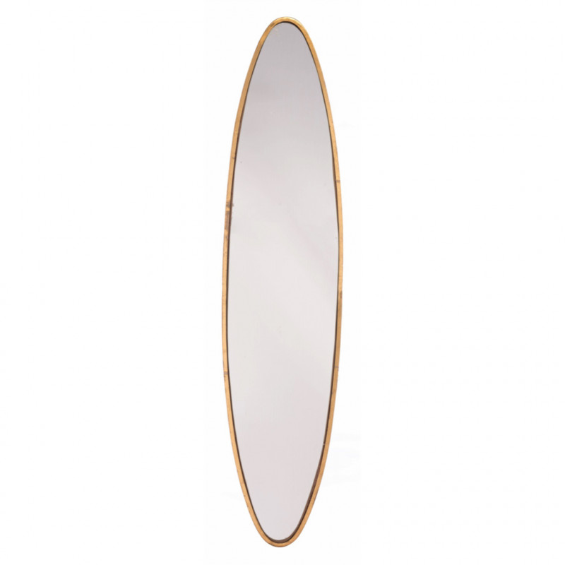 A10802 Large Oval Mirror Gold