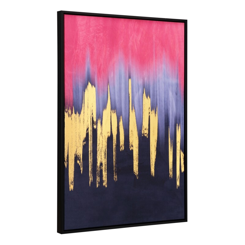 A12253 Sunset Wave Canvas Wall Art Multicolor