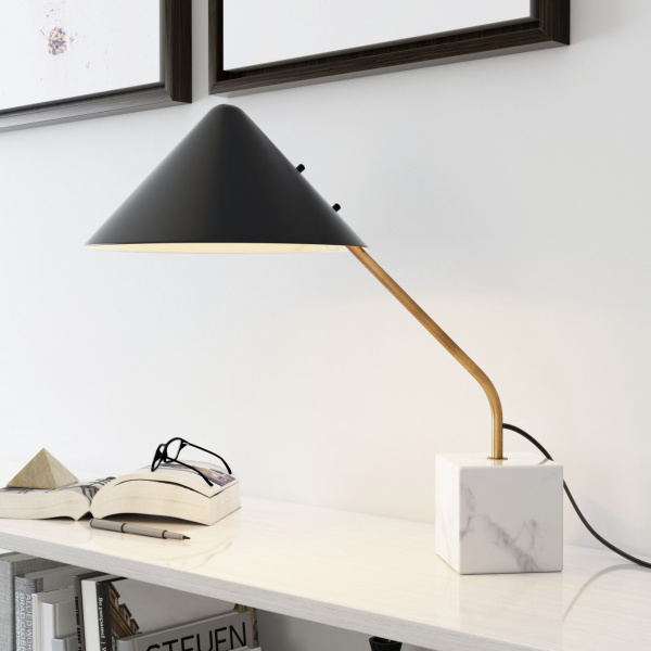 56080 Pike Table Lamp Black & White
