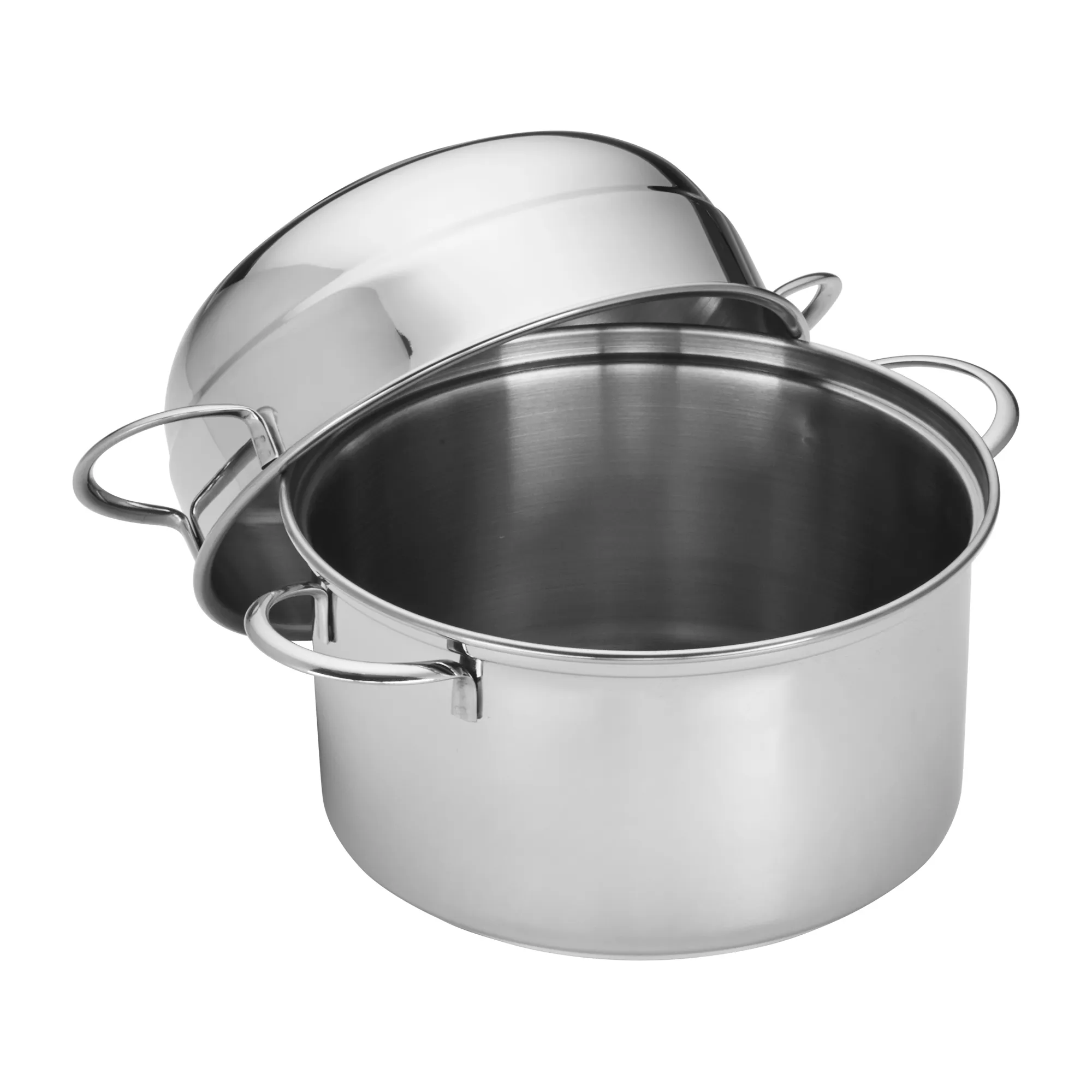 Demeyere Essential 5-Ply 8-qt Stainless Steel Stock Pot with Lid