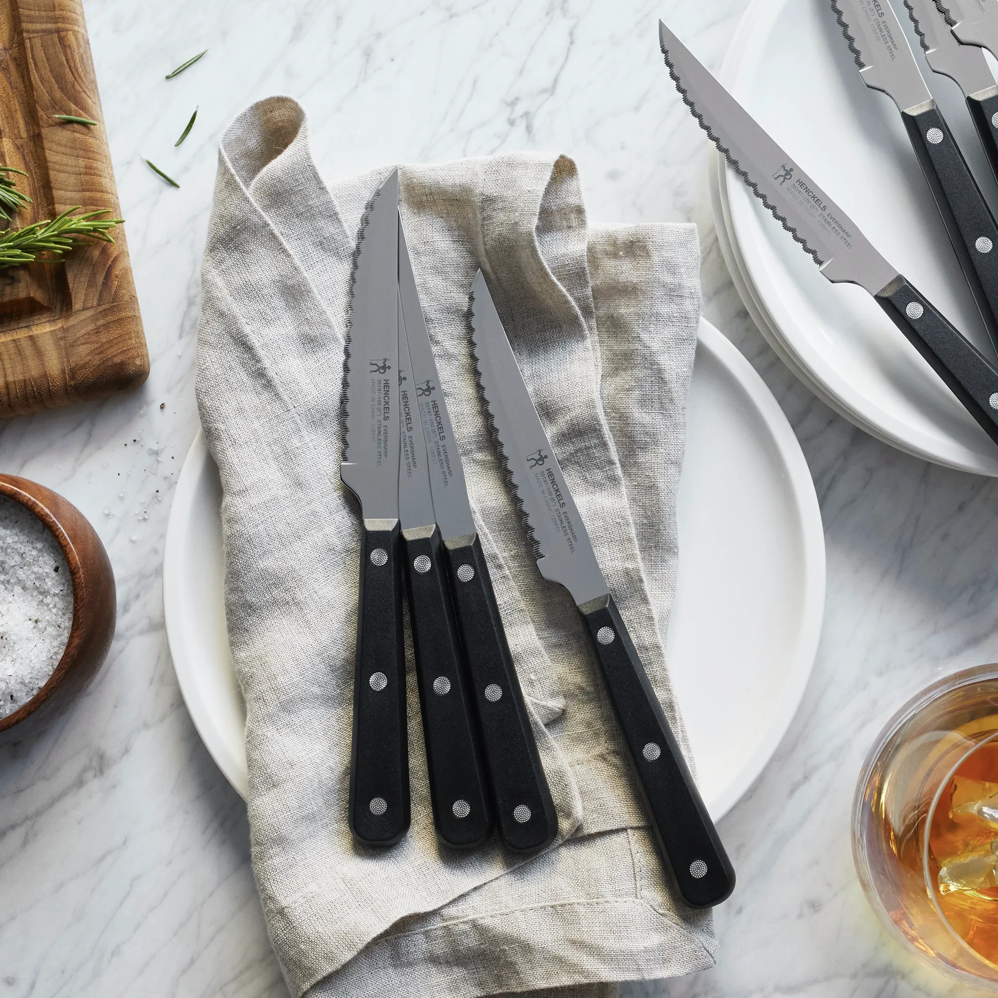 Henckels Razor-Sharp Steak Knife Set Of 8, German Engineered Informed By  100+ Years Of Mastery