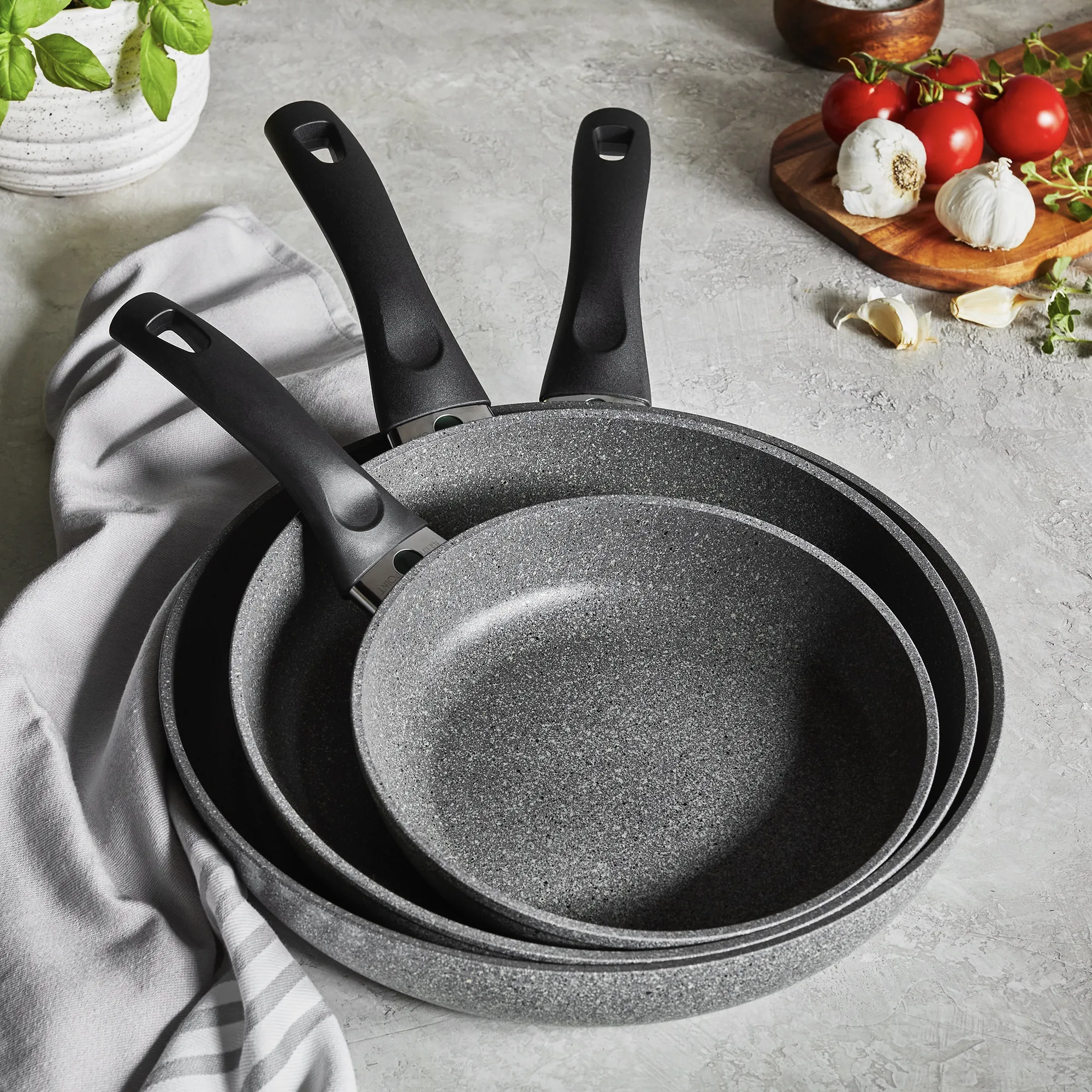 Ballarini Parma By Henckels Forged Aluminum 3-PC Nonstick Fry Pan Set, Made  In Italy