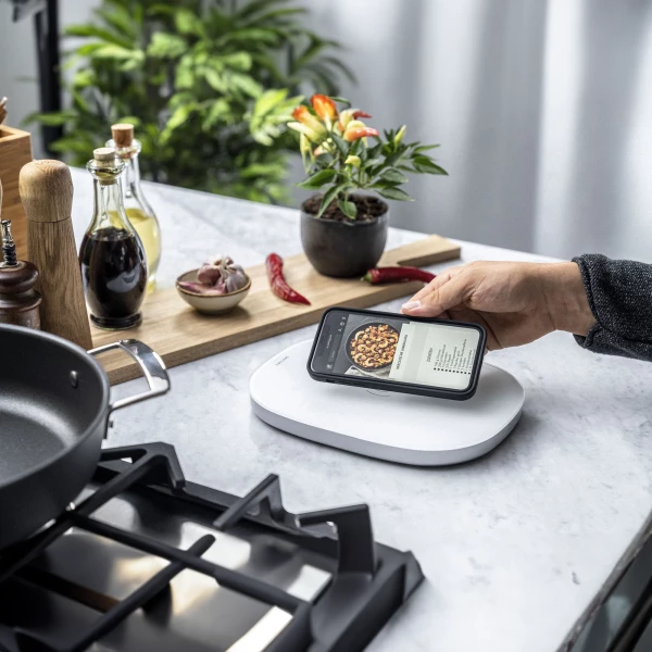 ZWILLING Enfinigy Wireless Charging Kitchen Scale - Silver