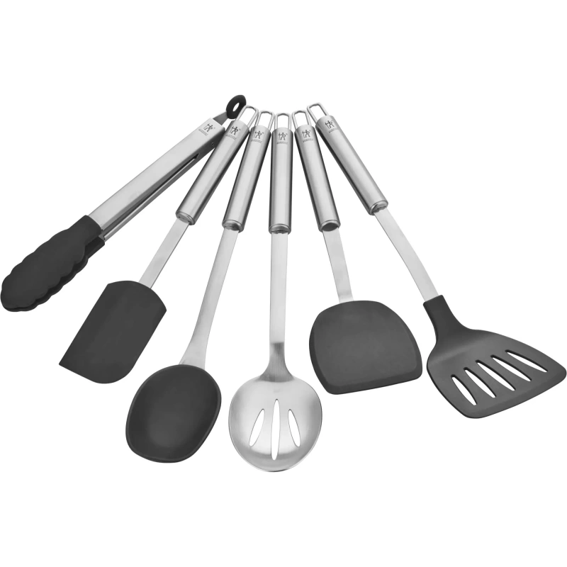 12917 006 Henckels Cooking Tools 6 Pc Kitchen Gadgets Sets With Spatula Tongs Cooking Spoon 1810 Stainless Steel 2