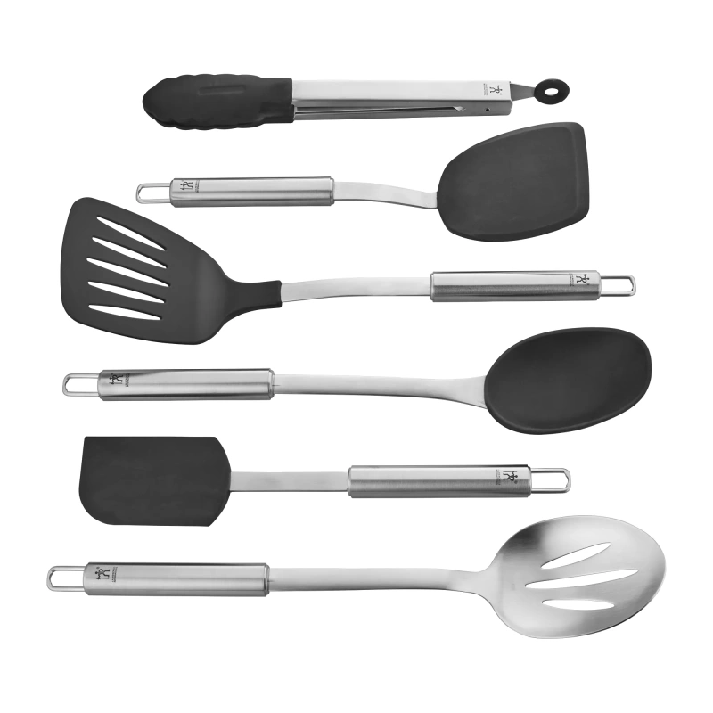 12917 006 Henckels Cooking Tools 6 Pc Kitchen Gadgets Sets With Spatula Tongs Cooking Spoon 1810 Stainless Steel 3